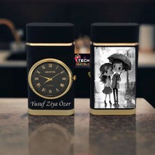 Techmarketi Kişiye Özel Saatli Çakmak