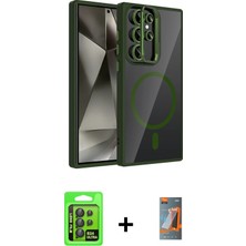 Galaxy S24 Ultra Yadigar Asil Koleksiyonu - Siyah Autokit 5in1 Fiber Hayalet Polymer Nano Ekran Koruyucu + Siyah Raze Metal Kamera Lens