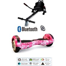 Citymate Smart Balance Elektrikli Kaykay Hoverboard 8.5 Inch + Hoverkart Set Akıllı Dengeli Ledli Bluetooth Hoparlörlü