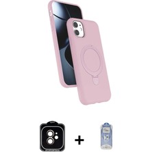 iPhone 11 Iz Işık Koleksiyonu - Siyah Joko Magic 5d Cam + Turuncu Pvd Metal Kamera Lens