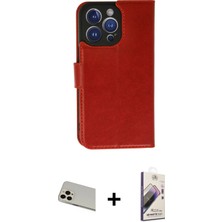 iPhone 13 Pro Max Siluet Işık Serisi - Siyah Bilvis 3D Mat Cam Ekran Koruyucu + Rose Gold Rainbow Kamera Lens Koruma Cam