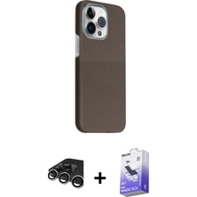 Cepte Toptan iPhone 15 Pro Max Kozmos Klasik Prime - Siyah Bilvis 5in1 5d Magic Hayalet Cam Ekran Koruyucu + Gümüş Raze Metal Kamera Lens