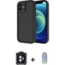 iPhone 11 Yankı Yansıma Özel Seri - Siyah Joko Magic 5d Cam + Siyah Pvd Metal Kamera Lens
