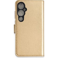 AK-SA-STR Newface Tecno Pova 4 Pro Trend S Plus Kapaklı Kılıf - Gold