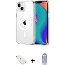 iPhone 14 Ahenk Minimal Serisi - Siyah Joko Magic 5d Cam + Sierra Blue Diamond Kamera Lens