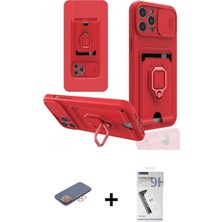 Cepte Toptan iPhone 12 Pro Max Vadi Form Prime - Şeffaf Uv Polymer Nano Ekran Koruyucu + Turuncu Renkli Kamera Lens Koruma Cam