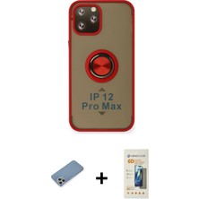 Cepte Toptan iPhone 12 Pro Max Yörünge Çizgi - Siyah 6d Mat Seramik Hayalet Nano Ekran Koruyucu + Gümüş Shine Kamera Lens Koruma Cam