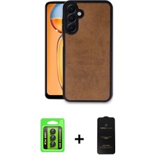 Cepte Toptan Galaxy A15 4g Kıvılcım Işık Serisi - Siyah 6d Antistatik Mat Seramik Hayalet Nano Ekran Koruyucu + Siyah Raze Metal Kamera Lens