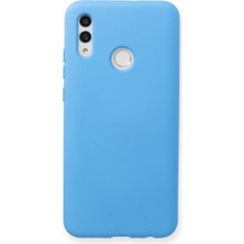 Newface Huawei P Smart 2019 Kılıf Nano Içi Kadife Silikon - Mavi