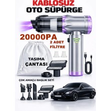 Reidan H-8083 20.000PA Kablosuz Oto Araç Süpürgesi Şarjlı 3 Kademeli Profesyonel Ultra Çekim Güçlü Mini