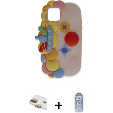 iPhone 11 Akış Yansıma - Siyah Joko Magic 5d Cam + Gold Pers Alüminyum Kamera Lens