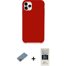 Cepte Toptan iPhone 11 Pro Zirve Modern Özel Seri - Siyah 5d Hayalet Cam Ekran Koruyucu + Sierra Blue Shine Kamera Lens Koruma Cam