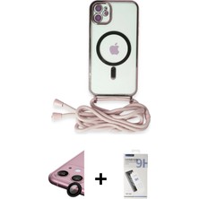 Cepte Toptan iPhone 11 Eksen Özel Seri - Şeffaf Uv Polymer Nano Ekran Koruyucu + Siyah Raze Metal Kamera Lens