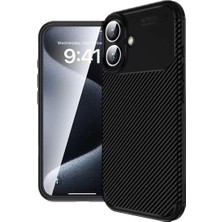 Decostyle Newface iPhone 16 Kılıf Auto Focus Karbon Kapak - Siyah