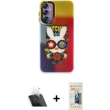 Galaxy A24 4g Siluet Çizgi Koleksiyonu - Siyah 6d Mat Seramik Hayalet Nano Ekran Koruyucu + Şeffaf Kamera Lens Koruma Cam