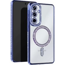 Newface Samsung Galaxy S25 Edge Joke Simli Magneticsafe Kılıf - Mavi