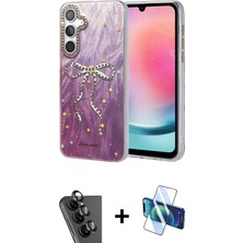 Galaxy A24 4g Zirve Modern Prime - Siyah 3D Antistatik Seramik Nano Ekran Koruyucu + Siyah Valdez Metal Kamera Lens