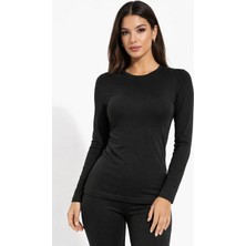 Premium Fit Kadın Uzun Kollu Body Esnek, Yumuşak Dokulu Basic Şıklık