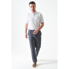 Tena Erkek 4074-ANTRASIT Beli Yarım Lastikli Pike Basic Pantolon