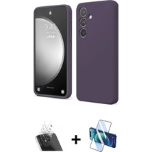 Cepte Toptan Galaxy A14 4g Kozmos Yansıma Özel Seri - Siyah 3D Antistatik Seramik Nano Ekran Koruyucu + Şeffaf Kamera Lens Koruma Cam