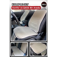 Rebols Keten Cepli &terletmez Oto Koltuk Minder Seti -Koltuk Koruma Kılıfı-Ön ve Arka Koltuk Tam Set
