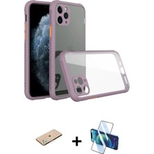 Cepte Toptan iPhone 11 Pro Nova Asil Özel Seri - Siyah 3D Antistatik Seramik Nano Ekran Koruyucu + Yeşil Renkli Kamera Lens Koruma Cam