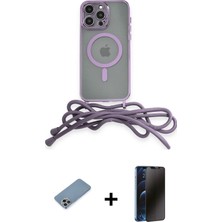 Cepte Toptan iPhone 12 Pro Max Eksen Özel Seri - Siyah 3D Antistatik Hayalet Cam Ekran Koruyucu + Gökkuşağı Shine Kamera Lens Koruma Cam