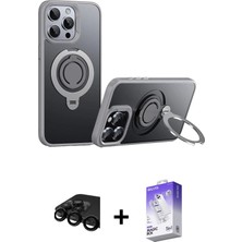 Cepte Toptan iPhone 15 Pro Max Zirve Çizgi Prime - Siyah Bilvis 5in1 3D Magic Cam Ekran Koruyucu + Siyah Raze Metal Kamera Lens