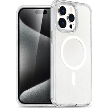 Decostyle Newface iPhone 15 Pro Kılıf Star Magsafe Kapak - Şeffaf