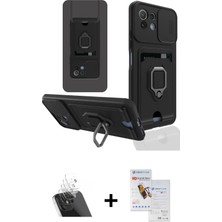 Cepte Toptan Mi 11 Lite Vadi Form Prime - Siyah Seramik Nano Ekran Koruyucu + Şeffaf Kamera Lens Koruma Cam