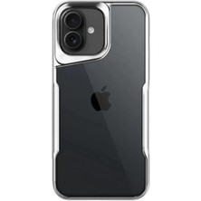 Decostyle Newface iPhone 16 Kılıf Boyi Silikon Kapak - Gümüş