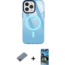 Cepte Toptan iPhone 12 Pro Max Doruk Prime - Siyah 34D Izgaralı Cam + Kırmızı Metal Kamera Lens Koruma Cam