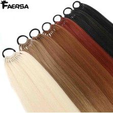 Naturel Peruk Afro Lastıklı Sac