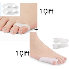 Mawrond Ayak Serçe Parmak Ayırıcı, Rahatlatıcı, Sürtünme Engelleyici, Silikon Bunyonlar , 1 Er Çift ( Toplamda 2 Çift, 2 Farklı Silikon Ürün Birarada)