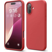 Decostyle Newface iPhone 16 Plus Kılıf Nano Içi Kadife Silikon - Kırmızı