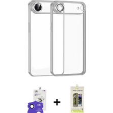 Cepte Toptan iPhone 17 Air Vadi Minimal - Siyah Joko Magic 5d Hayalet Cam + Lacivert Bilvis Titan Kamera Lens