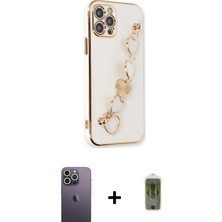 Cepte Toptan iPhone 12 Pro Max Nova Işık Prime - Siyah Joko Magic 5d Hayalet Cam + Beyaz Neon Fosforlu Kamera Lens