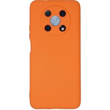 Newface Huawei Nova Y90 Kılıf Nano Içi Kadife Silikon - Turuncu