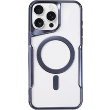 Decostyle Newface iPhone 16 Pro Kılıf Boyi Magsafe Silikon Kapak - Lacivert