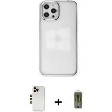 iPhone 12 Pro Max Doruk Doku Prime - Siyah Joko Magic 5d Hayalet Cam + Gold Shine Kamera Lens