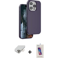 Cepte Toptan iPhone 14 Pro Max Kıvılcım Çizgi Serisi - Siyah Joko 5d Cam + Gold Band Metal Kamera Lens