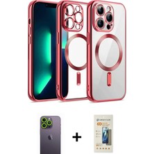 Cepte Toptan iPhone 12 Pro Nova Işık Özel Seri - Siyah 6d Mat Seramik Hayalet Nano Ekran Koruyucu + Yeşil Neon Fosforlu Kamera Lens