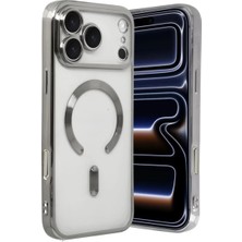 Newface Apple iPhone 17 Pro Kross Magneticsafe Kapak - Gümüş