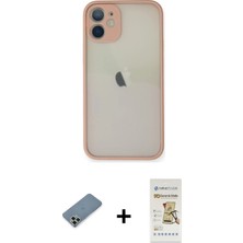 Cepte Toptan iPhone 11 Pro Max Ahenk Çizgi Serisi - Siyah Mat Seramik Nano Ekran Koruyucu + Açık Yeşil Metal Kamera Lens Koruma Cam