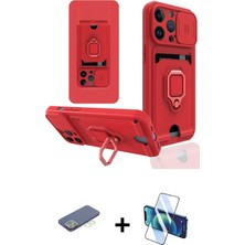 Cepte Toptan iPhone 13 Pro Vadi Form Prime - Siyah 3D Antistatik Seramik Nano Ekran Koruyucu + Yeşil Renkli Kamera Lens Koruma Cam