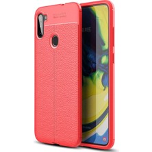Decostyle Newface Samsung Galaxy A11 Kılıf Auto Focus Kapak - Kırmızı