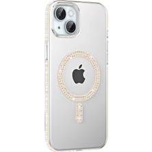 Decostyle Joko Apple iPhone 14 Move Taşlı Magsafe Kapak - Pembe