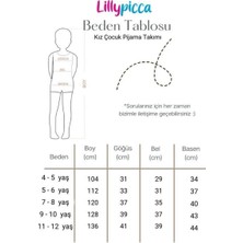 Lillypicca Kız Çocuk Kedi  desenli Pamuklu Düğmeli Pijama Takımı Göz Bandı Dahil Takım