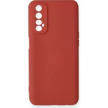 Decostyle Newface Realme 7 Kılıf Nano Içi Kadife Silikon - Kiremit