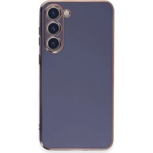 Decostyle Newface Samsung Galaxy S23 Kılıf Volet Silikon - Mavi